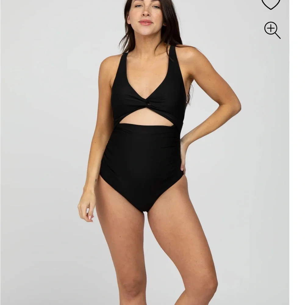 Pinkblush maternity one piece bathing suit size small - Picture 2 of 5